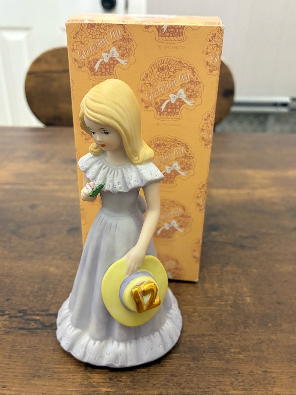 Enesco Growing Up Birthday Girls Year Twelve Twelfth Birthday Figurine